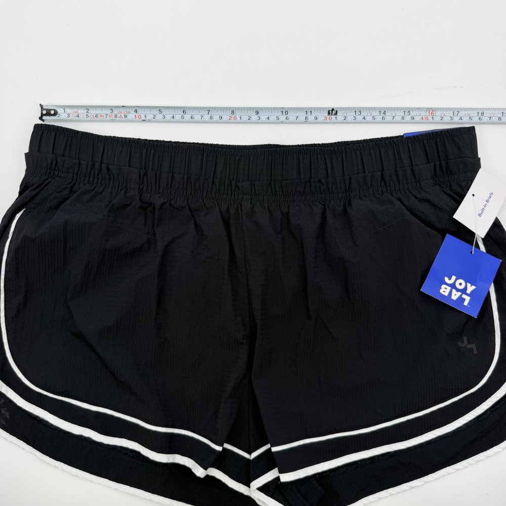 JoyLab Running Shorts Women's XL Black Built-In Brief Lined Athletic NWT 3" - Picture 4 of 8